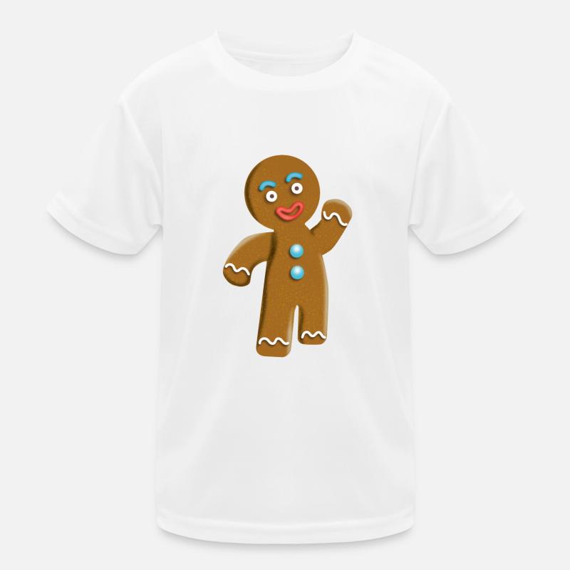 Süsser Lebkuchenmann Kinder Funktions-T-Shirt
