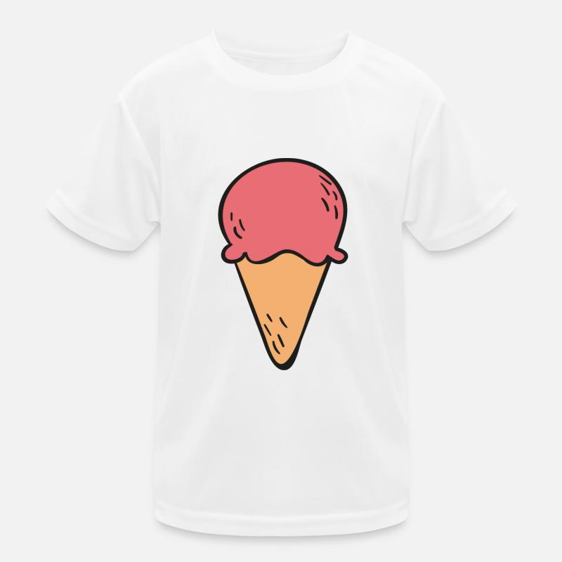 Eis - Kinder Funktions-T-Shirt - Weiß