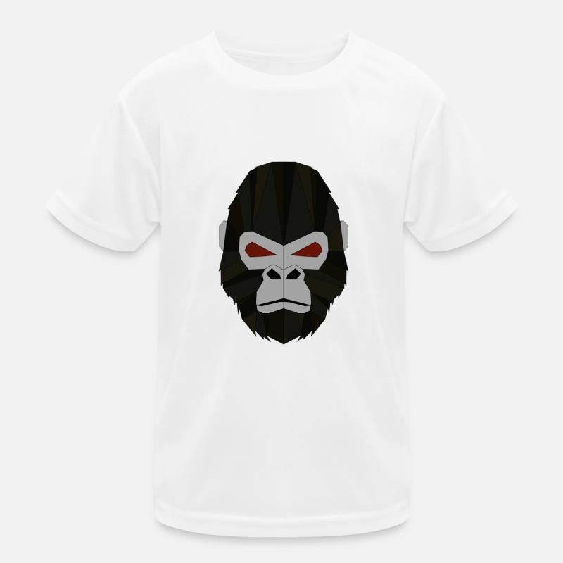 Gorilla geometrisch Kinder Funktions-T-Shirt