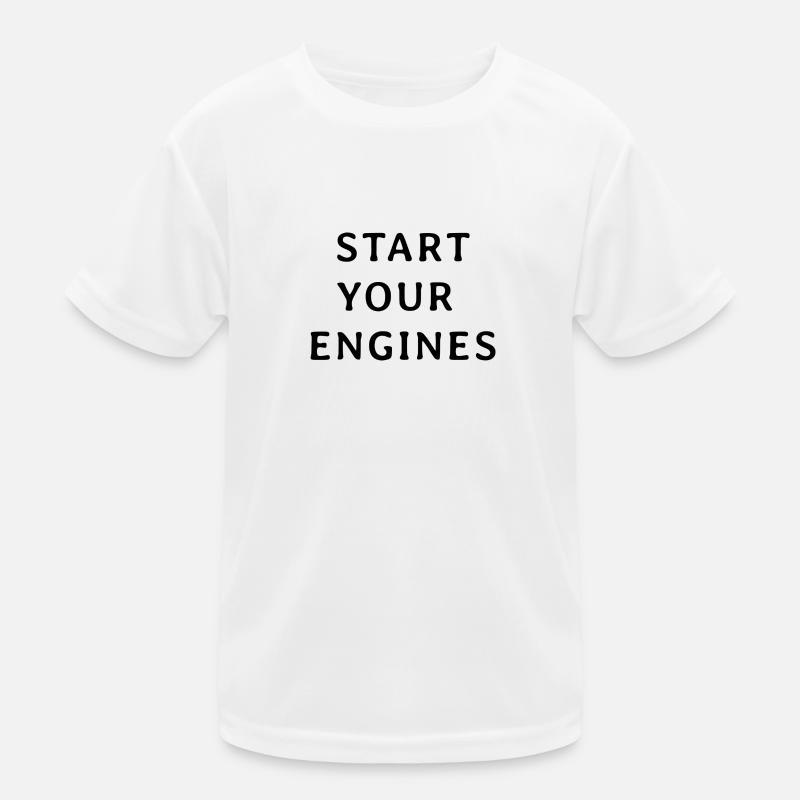 Start your engines Kinder Funktions-T-Shirt