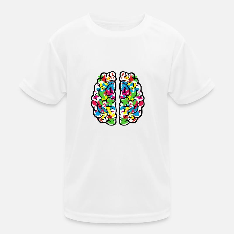 Creative colourful brain Kids Functional T-Shirt