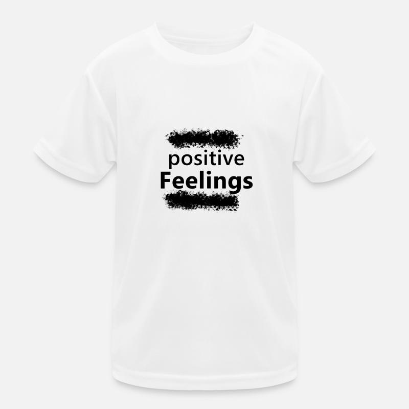 « Sentiments positifs » - lettrage T-shirt sport Enfant