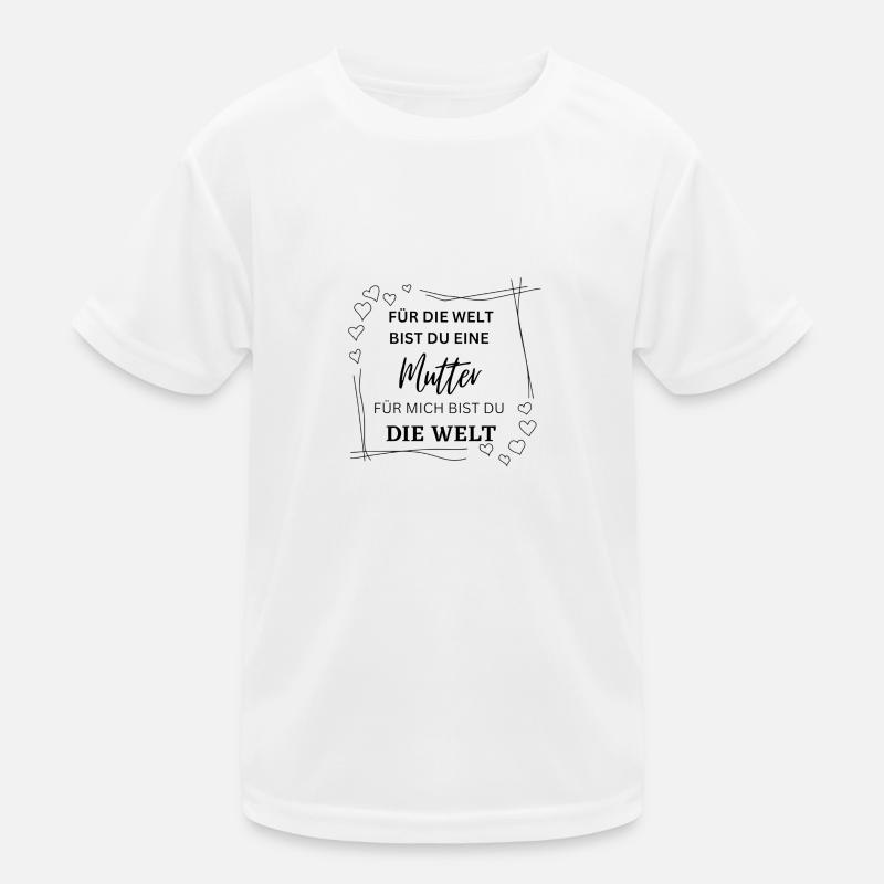 Mutter beste der Welt Kinder Funktions-T-Shirt