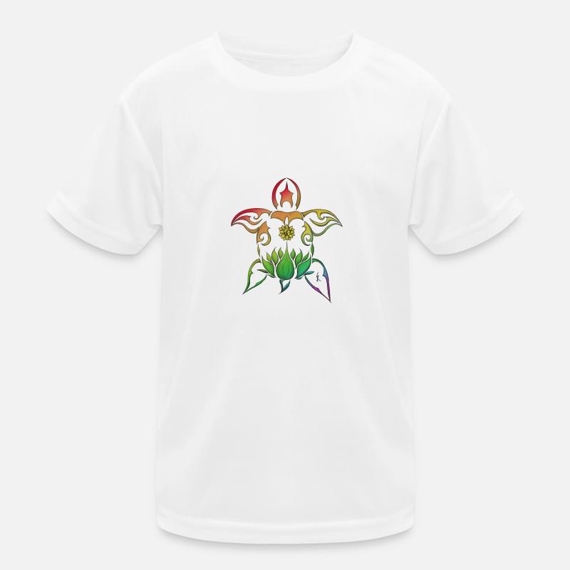 Rainbow Turtle T-shirt sport Enfant