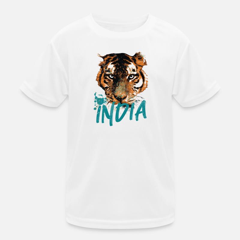 Inde, face de tigre du Bengale, symbole de l'Inde T-shirt sport Enfant