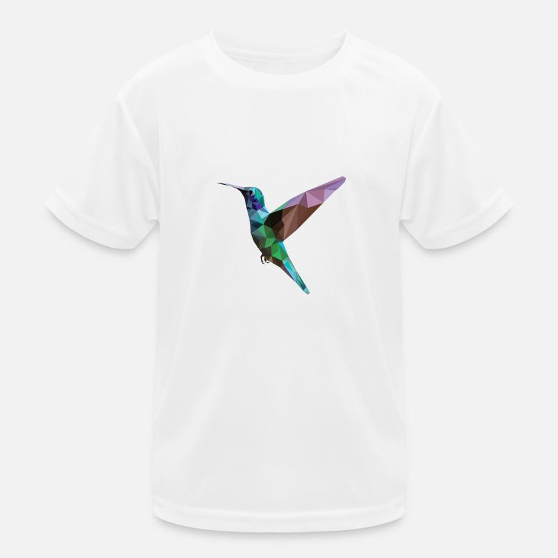 Bunter Kolibri Kinder Funktions-T-Shirt