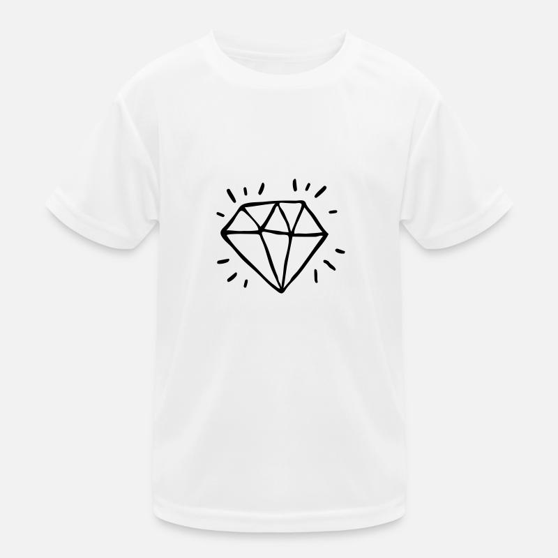 Diamant Kinder Funktions-T-Shirt