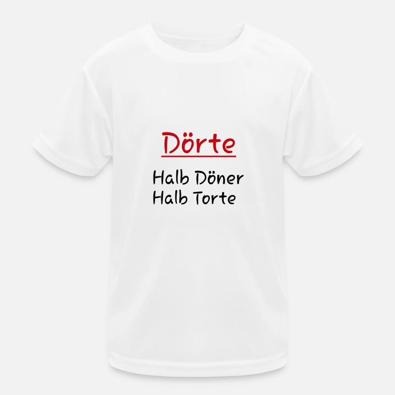 Dörte - Kinder Funktions-T-Shirt - Weiß