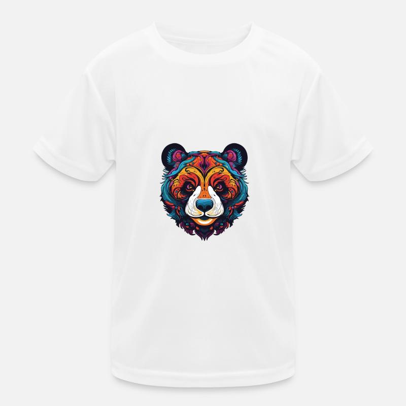 Panda Portrait Kinder Funktions-T-Shirt