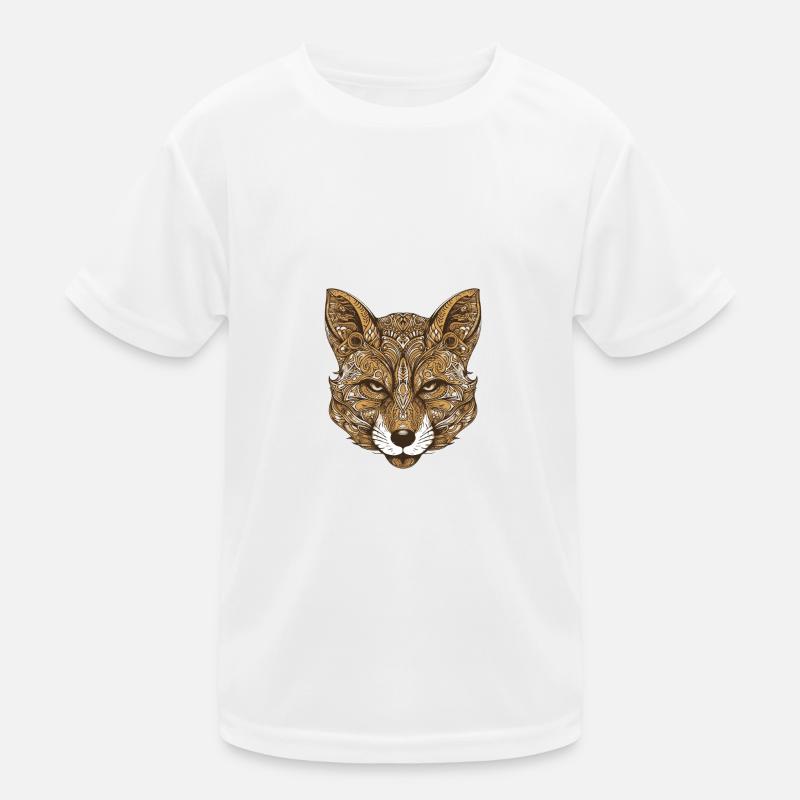 Fox Portrait Kids Functional T-Shirt