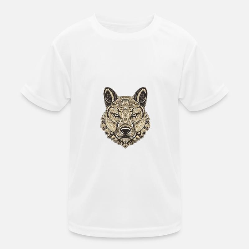 Portrait de chien husky T-shirt sport Enfant