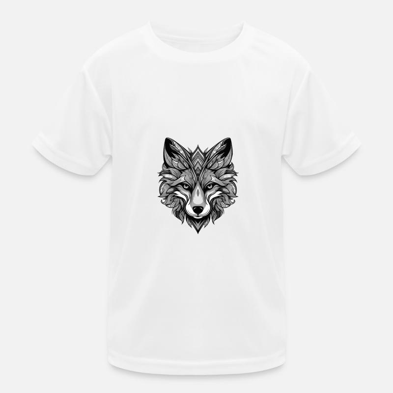 Fuchs Portrait Kinder Funktions-T-Shirt