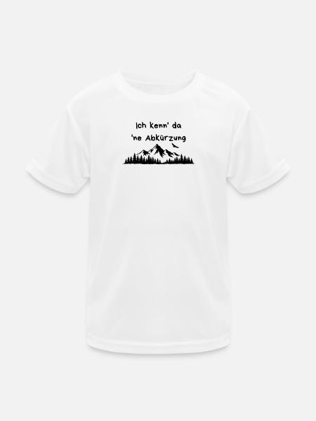 Abbreviation Mountains Hiking Sayings - Kids Functional T-Shirt - white - Front