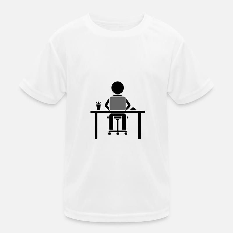 Arbeiter Computer Lernen Kinder Funktions-T-Shirt