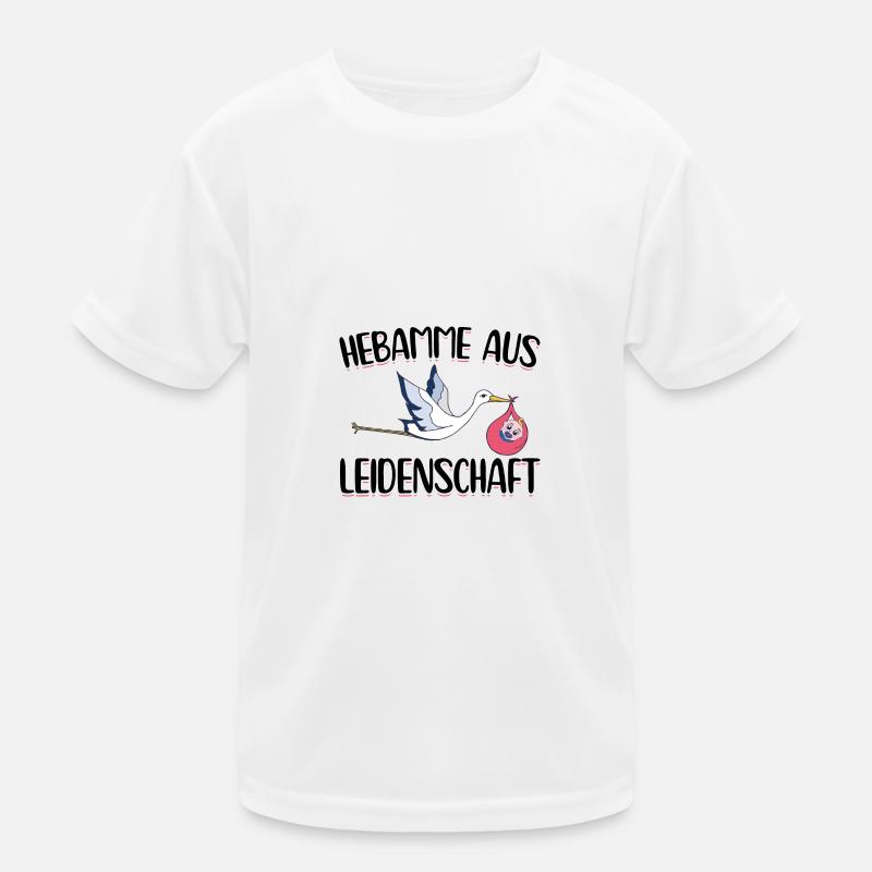 Hebamme Kinder Funktions-T-Shirt