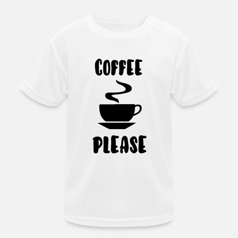 Kaffee bitte Kinder Funktions-T-Shirt