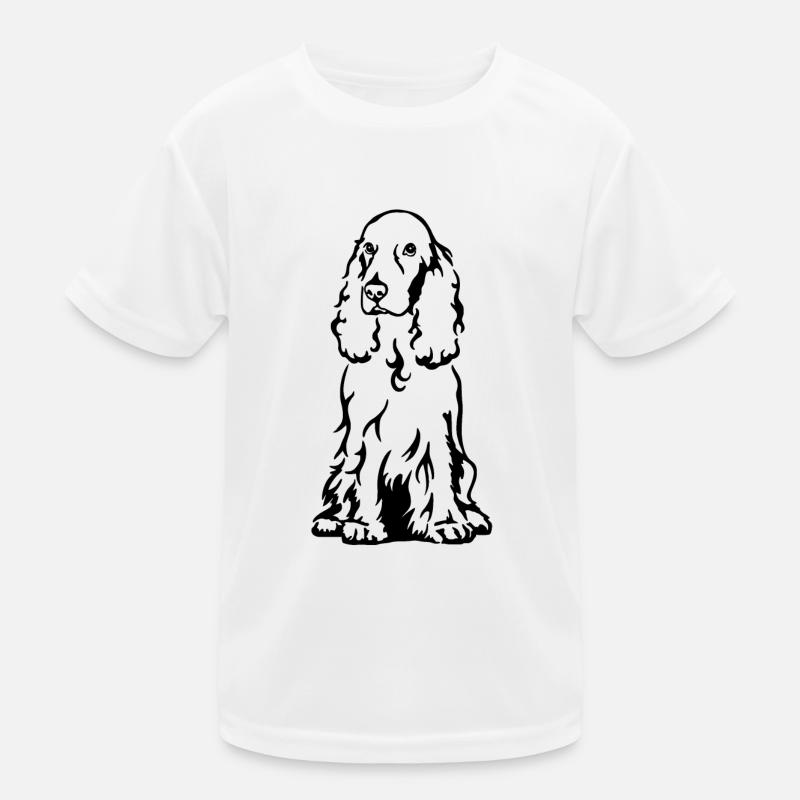 Cocker Spaniel - Kinder Funktions-T-Shirt - Weiß