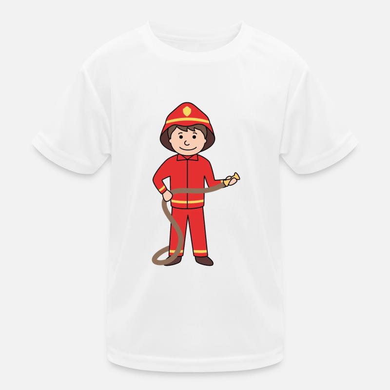Fireman Kids Functional T-Shirt