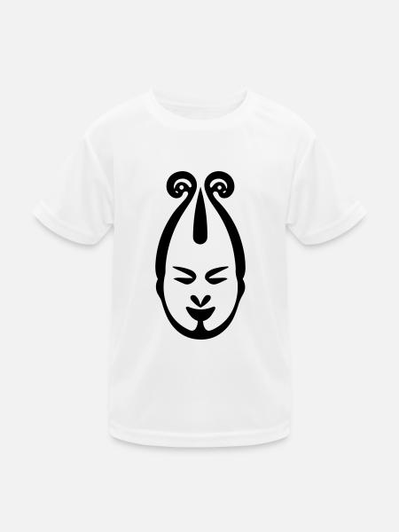 Clown - Kinder Funktions-T-Shirt - Weiß - Vorne