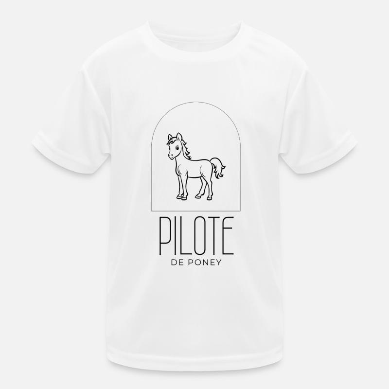 Pilote de poney T-shirt sport Enfant