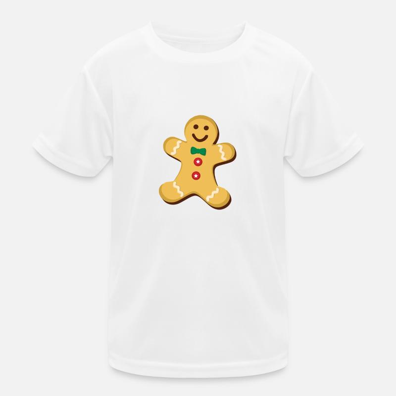 gingerbread man - Kids Functional T-Shirt - white