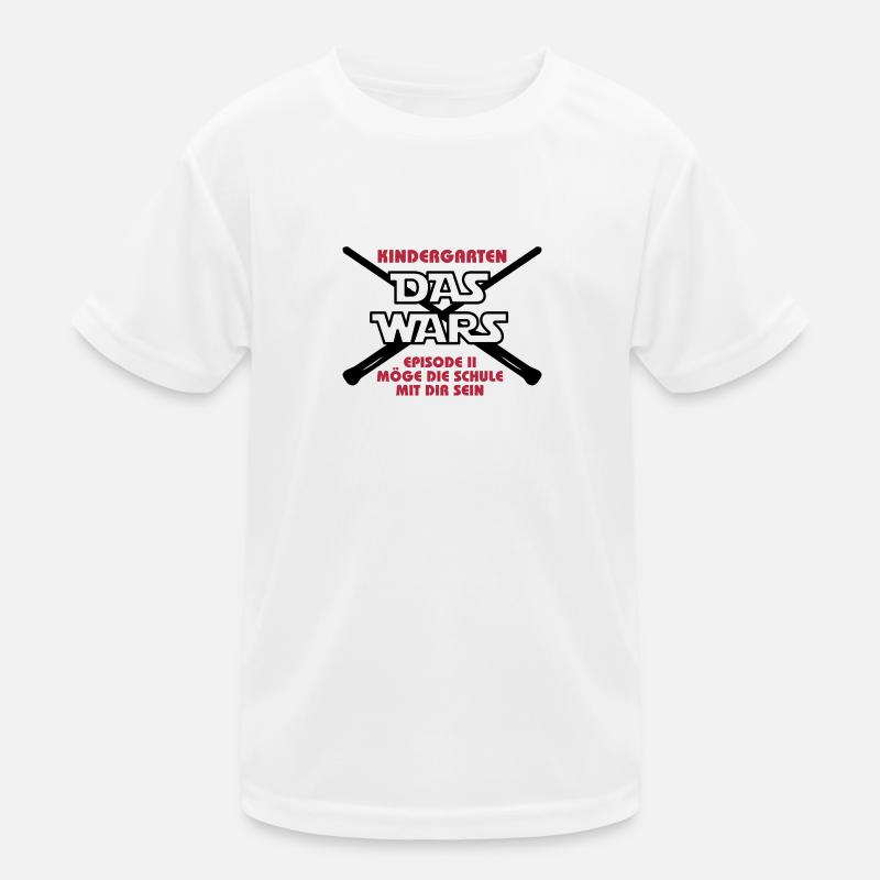 DAS WARS_v2 - Kinder Funktions-T-Shirt - Weiß