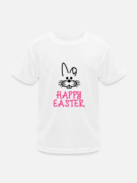Happy Easter - T-shirt sport Enfant - blanc - Devant