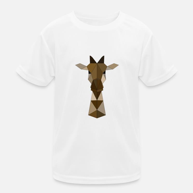 Giraffe geometrisch Kinder Funktions-T-Shirt