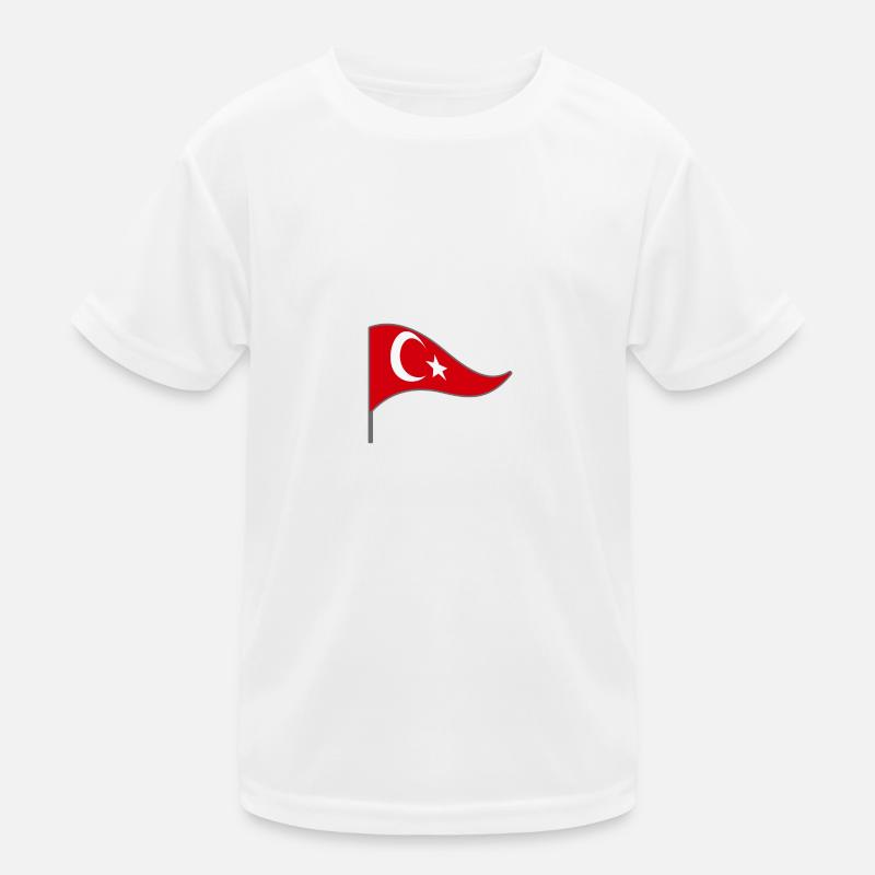 Drapeau. Drapeau. Drapeau du pays. Erdo.Turkey. Turquie. T-shirt sport Enfant