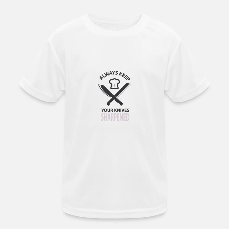 Chef cuisinier haillons Chef de Sous-chef T-shirt sport Enfant