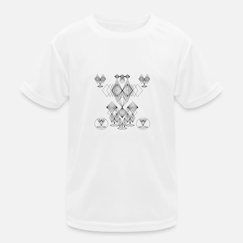 Conception abstraite: Crazy Faces Art T-shirt sport Enfant