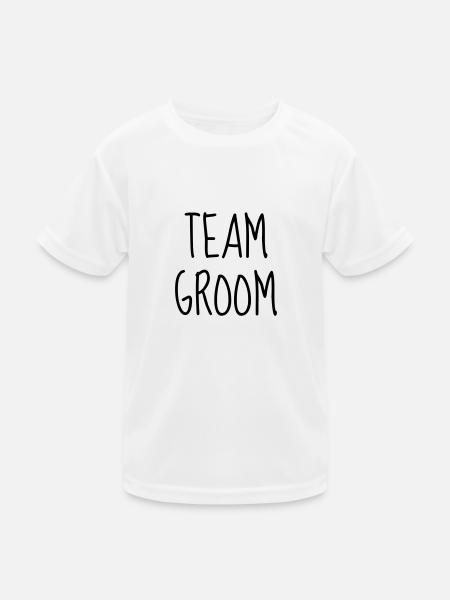 Marriage Wedding Bride Groom Hochzeit Mariage Love - Kids Functional T-Shirt - white - Front