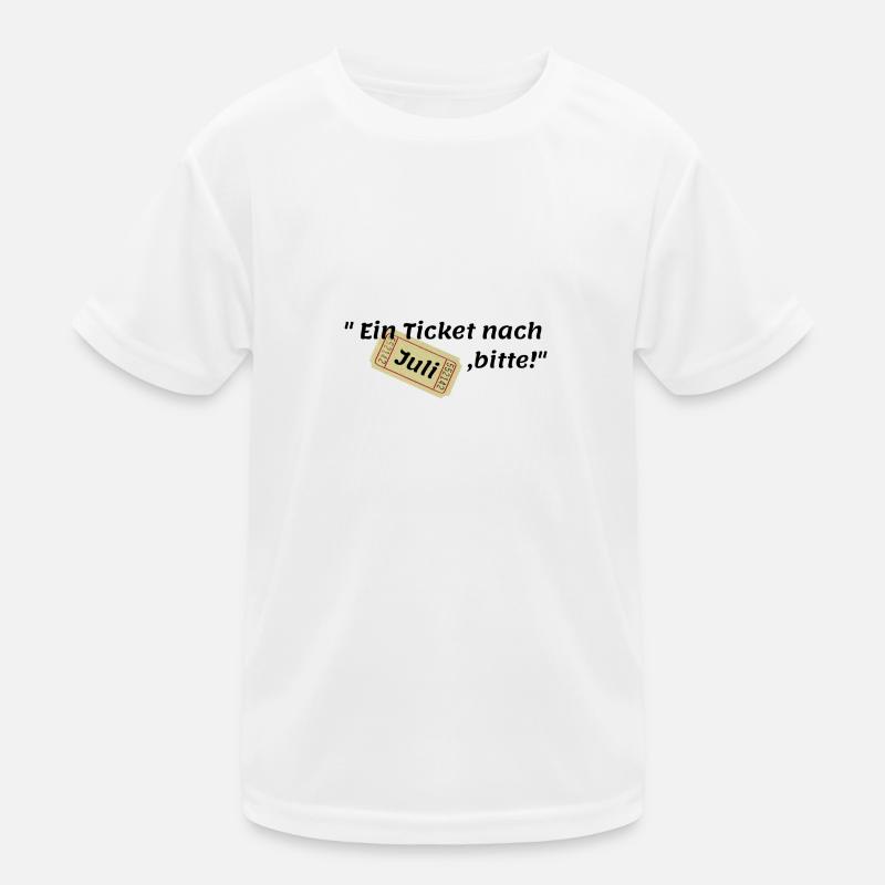 Juli Ticket Kinder Funktions-T-Shirt