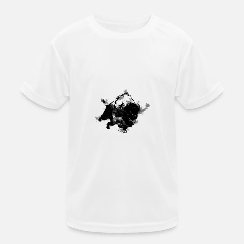 Bison Kinder Funktions-T-Shirt