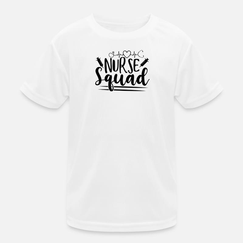 Nurse Squad Pflege Team Spruch Kinder Funktions-T-Shirt