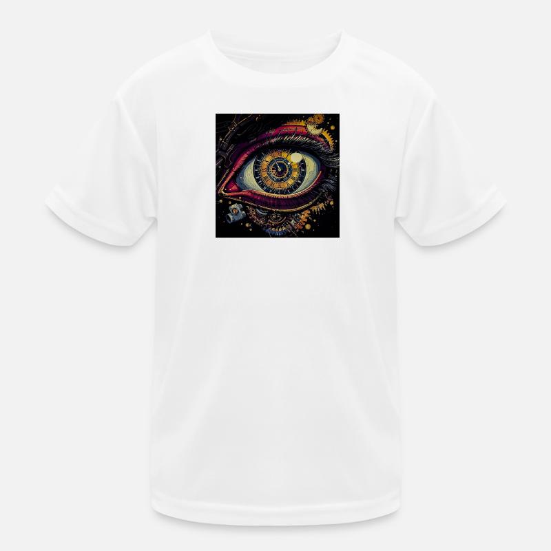 Time Eyes Movement Kids Functional T-Shirt