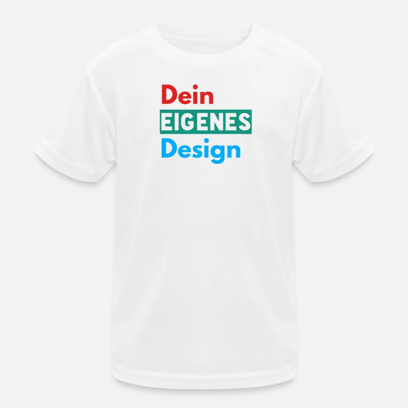 Dein Eigenes Design - Kinder Funktions-T-Shirt - Weiß