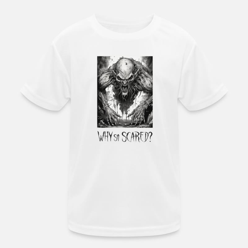 Why so scared? v2 -Halloween- Kinder Funktions-T-Shirt