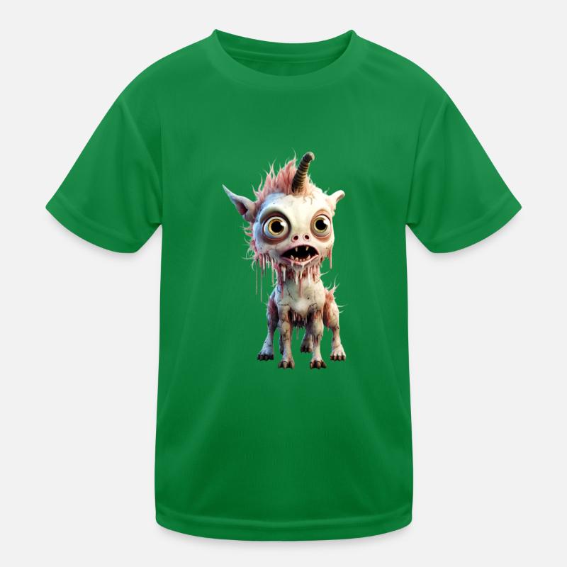 Zombie Einhorn Kinder Funktions-T-Shirt