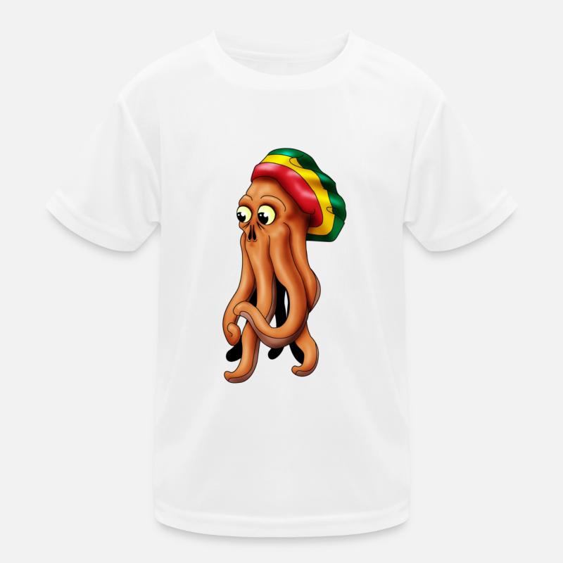 rasta squid cthuhlu Kids Functional T-Shirt
