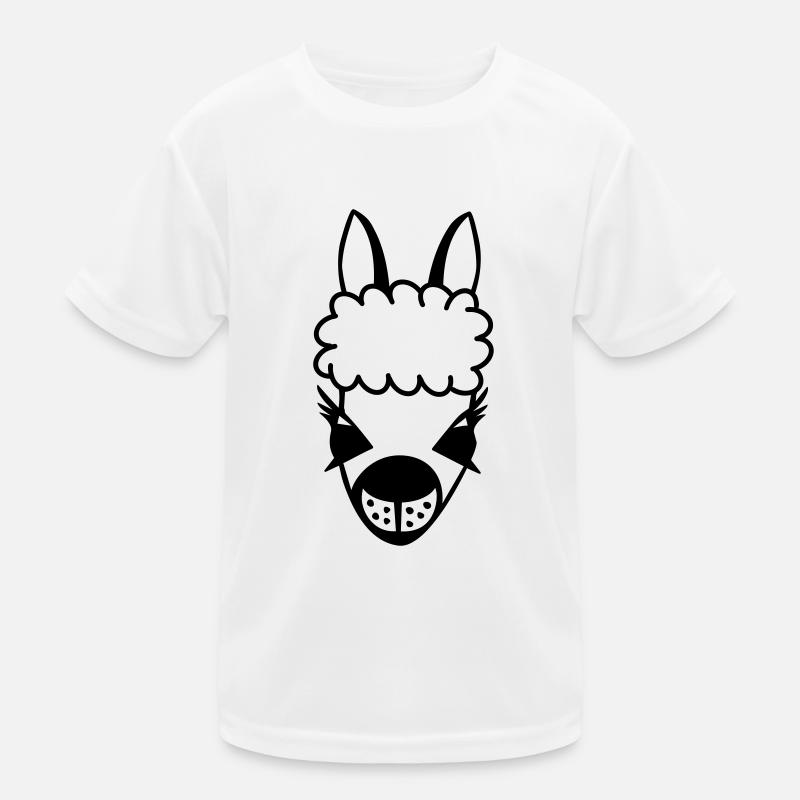 lama kontur Kinder Funktions-T-Shirt