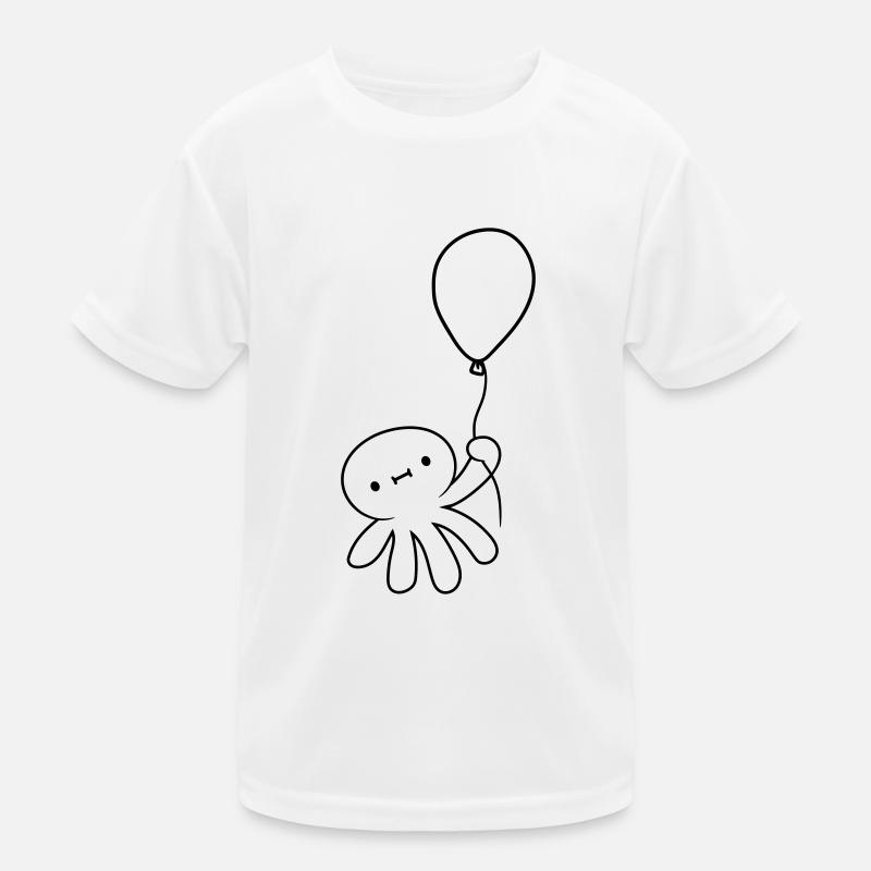 Squid floats away Kids Functional T-Shirt