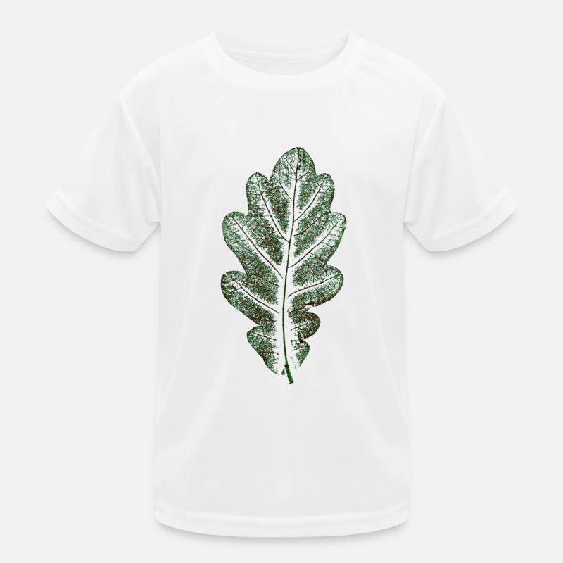 Eichenblatt Naturgrün / Blatt/ Eiche/Baum Kinder Funktions-T-Shirt