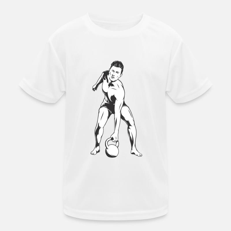 Mann Gym Kinder Funktions-T-Shirt