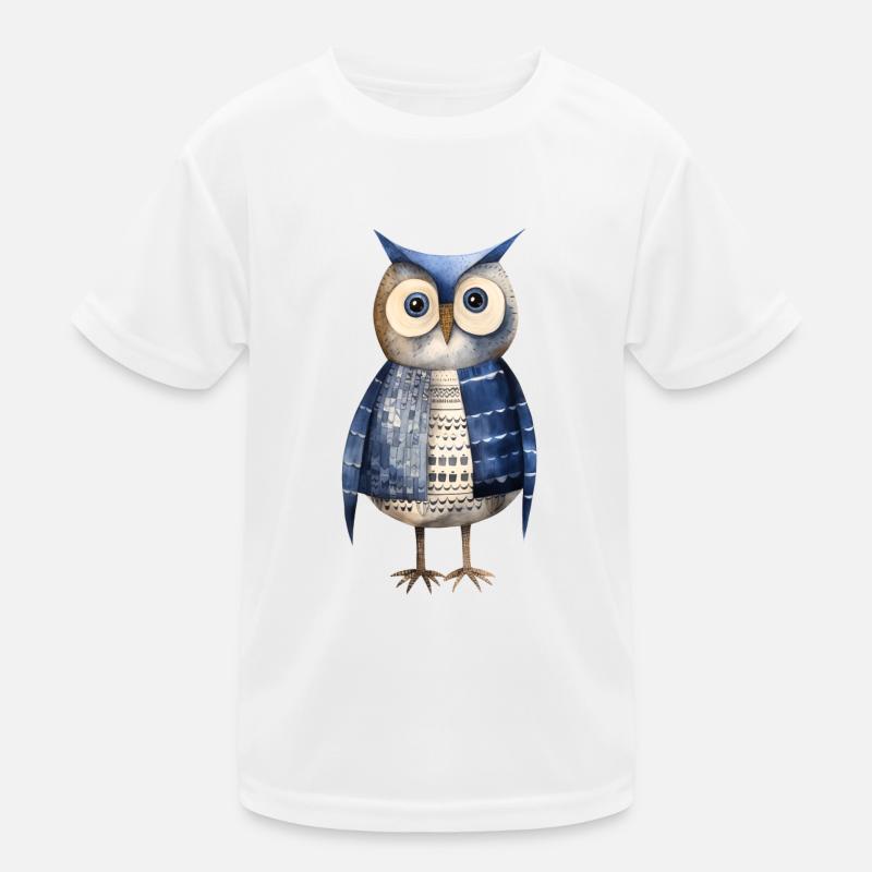 Whimsical Owl Explorer Tee - Nature & Adventure Kids Functional T-Shirt