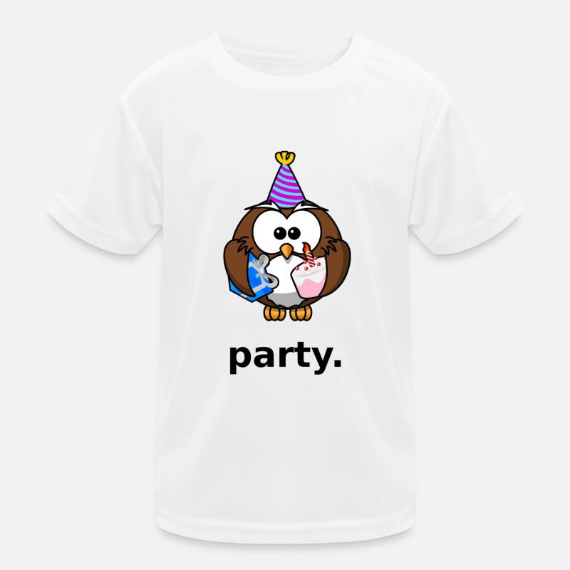Party Eule Kids Functional T-Shirt