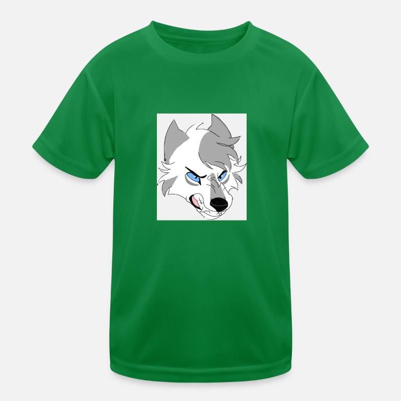 Aggressiver Wolf Kinder Funktions-T-Shirt