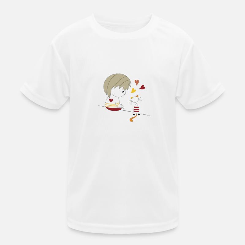 Loris & Sissi sitzendes Herz Kinder Funktions-T-Shirt