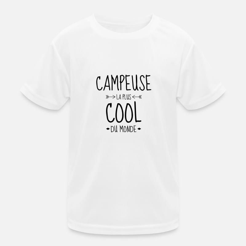 Campingplatz / Camper / Camping / Camp Kinder Funktions-T-Shirt