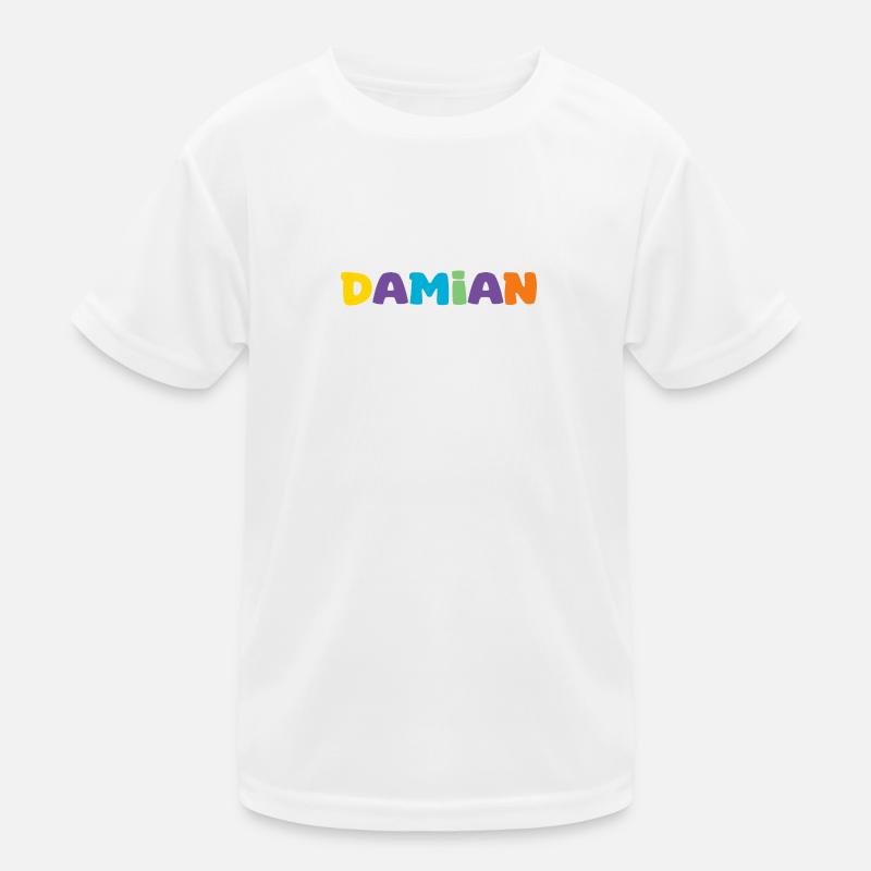 Name - Damian Kids Functional T-Shirt